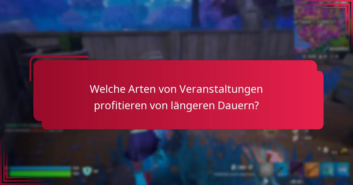 Wie plant man die Dauer einer Event-Quest effektiv?