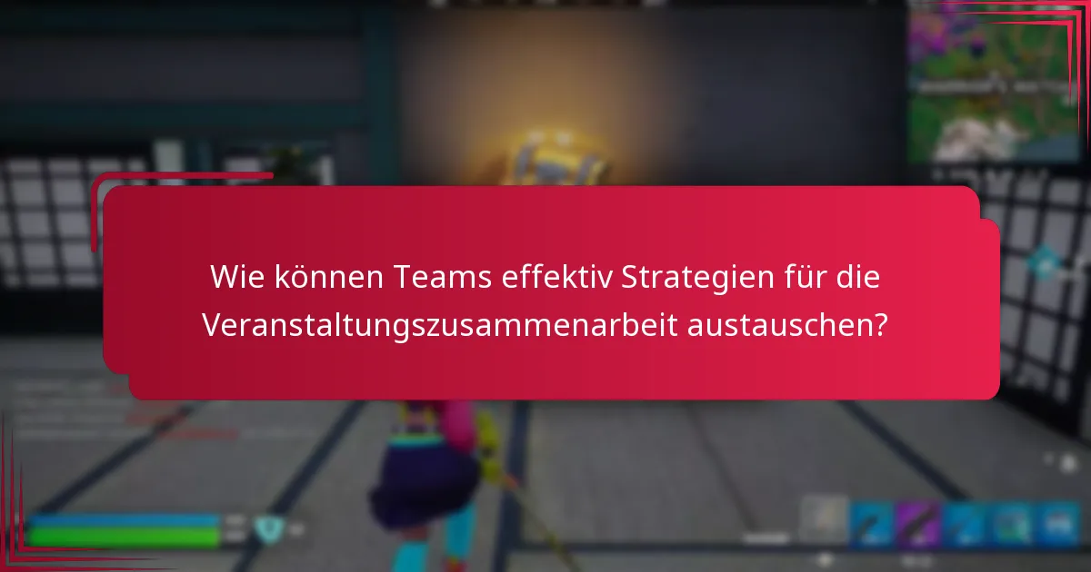 Wie vergleichen sich verschiedene Kollaborationsstrategien in der Veranstaltungsplanung?